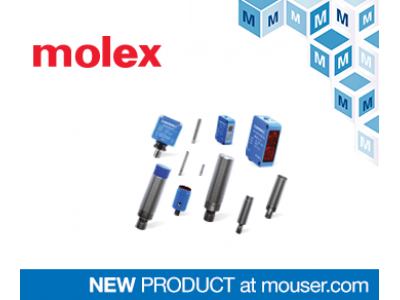 マウザー、Industry 4.0向け Molex Contrinex誘導型センサおよび光電センサの取り扱いを開始
