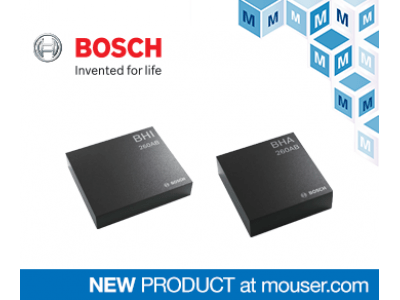 マウザー、ボッシュ・センサーテック社のウェアラブル向けスマートセンサ「BHI260AB」および「BHA260AB」の取り扱いを開始