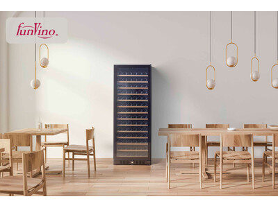 【新発売】ワイン提供の現場を支える充実性能と省エネ設計、最大収納本数144本の大容量ワインセラー「ファンヴィーノ 144」