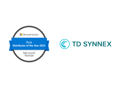 TD SYNNEX、マイクロソフト社「Surface Distributor of the Year 2023 - Asia」受賞