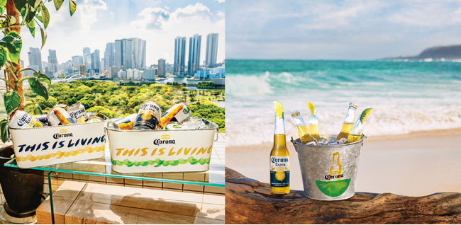 コロナビール、アーティスト・山瀬まゆみとのコラボレーションによる限定デザインバケツを発売