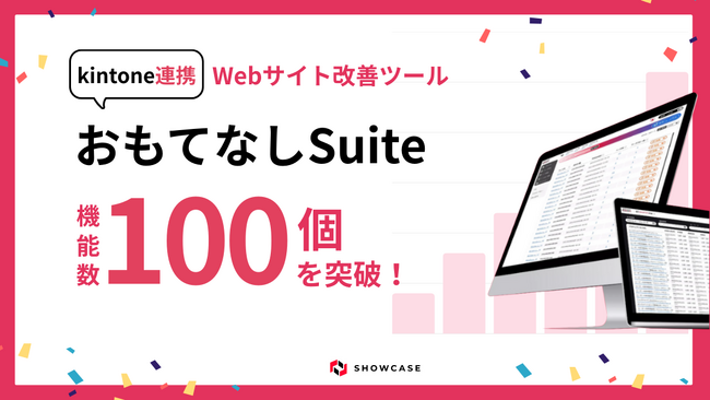 kintone連携サービス「おもてなしSuite」、ついに機能数100個を突破！ ローンチから4年、多様化する顧客ニーズに応え進化を加速