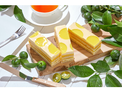 沖縄特産のシークヮーサー使用、青切りの爽やかな香りと酸味を再現した新感覚のチーズケーキを元祖紅いもタルト...