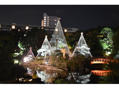 【夜間特別開園】幕張新都心の日本庭園ライトアップ「見浜園灯ろうまつり」2024年11月16日（土）～24日（日）開催（千葉県立幕張海浜公園）