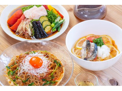 おふろcafe 白寿の湯の「お食事処 俵や」に夏季限定メニューが登場！　暑い夏にぴったりの3種類の麺を使った冷やし麺フェア