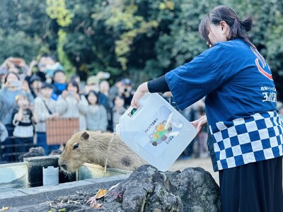 昭和レトロな温泉銭湯 玉川温泉と埼玉県こども動物自然公園がコラボ。冬の風物詩「カピバラ温泉」に玉川温泉の...
