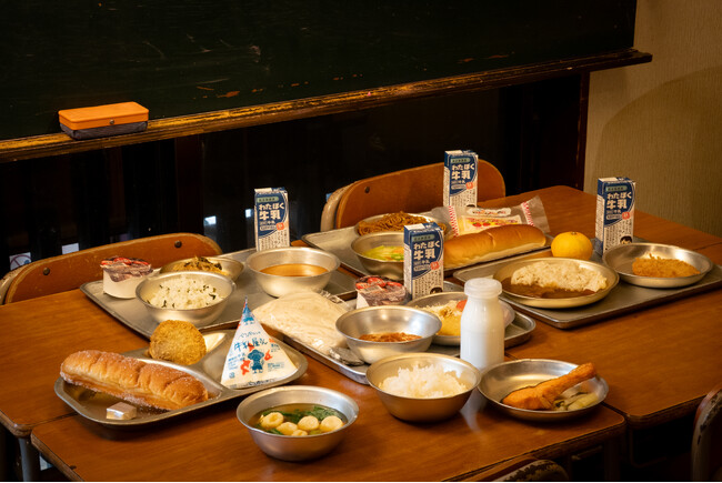 昭和レトロな温泉銭湯 玉川温泉の昭和100周年企画。給食の歴史を知って味わう「昭和給食再現メニュー」を提供します