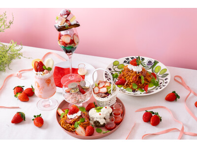 おふろcafe utataneにて、埼玉県産プレミアムいちご「あまりん」をたっぷり使用した洋食メニューやスイーツを期間限定で提供します