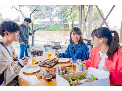 日帰りBBQ利用で入館料が《最大1,000円お得》に！　オーパークおごせが、BBQ×おふろで一日楽しめる春限定プランを販売します