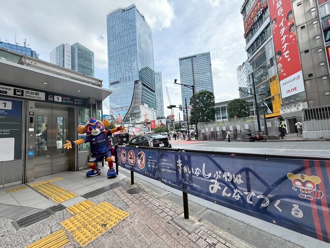 渋谷・新宿での試合告知活動および高円寺・気象神社での晴天祈願実施