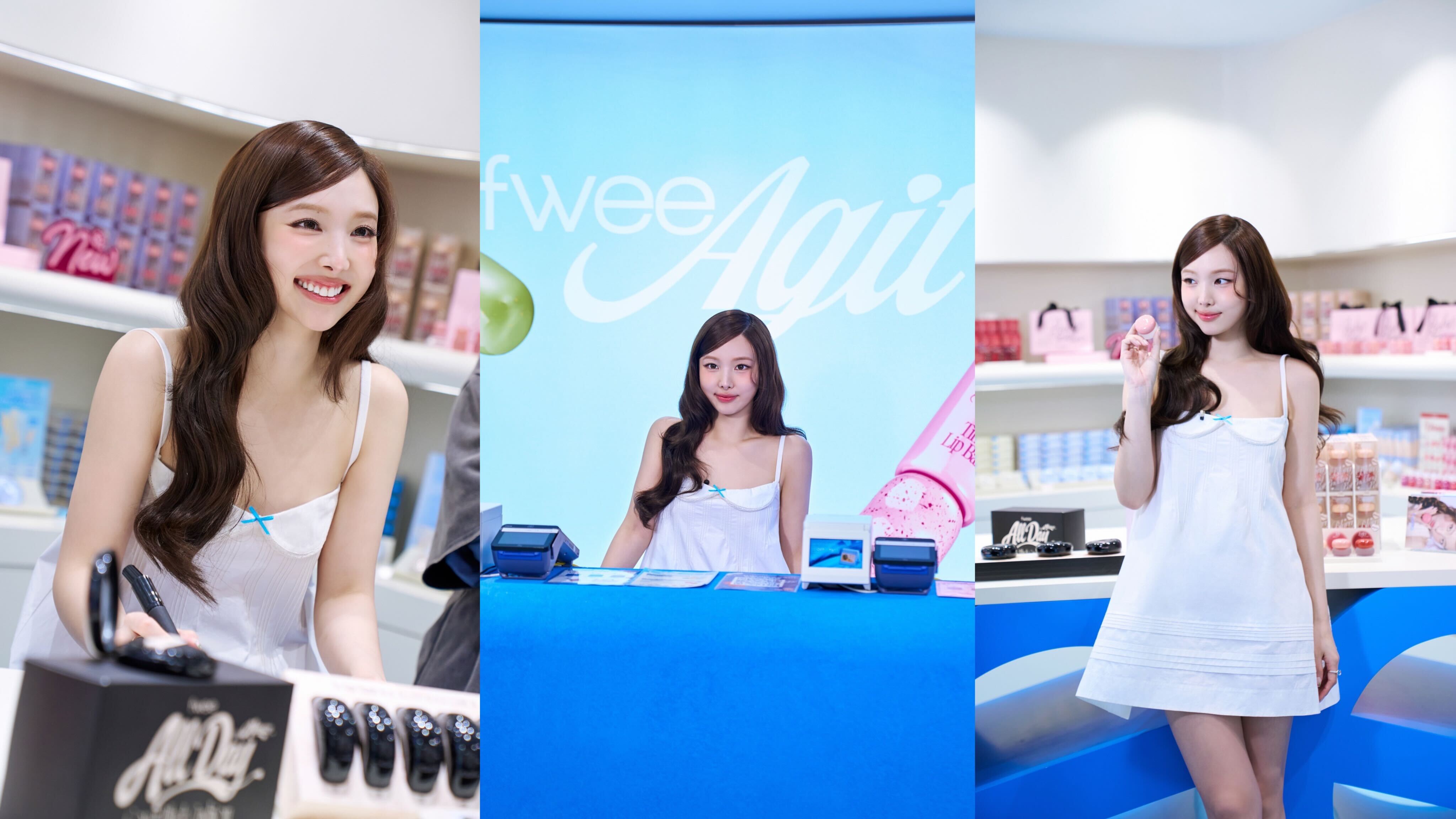 韓国コスメブランド『fwee（フィー）』直営店「フィーアジト新宿ルミネエスト店」へブランドモデルのTWICEナヨンが電撃来店！1日店長として抽選で選ばれた20名のファンを接客。