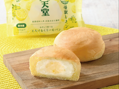 アップサイクルな原料で産地支援！「冷やして食べるとろけるくりーむパン」に第3弾「怪獣レモン」が登場。7月18日（火）より全国のファミリーマートで販売開始