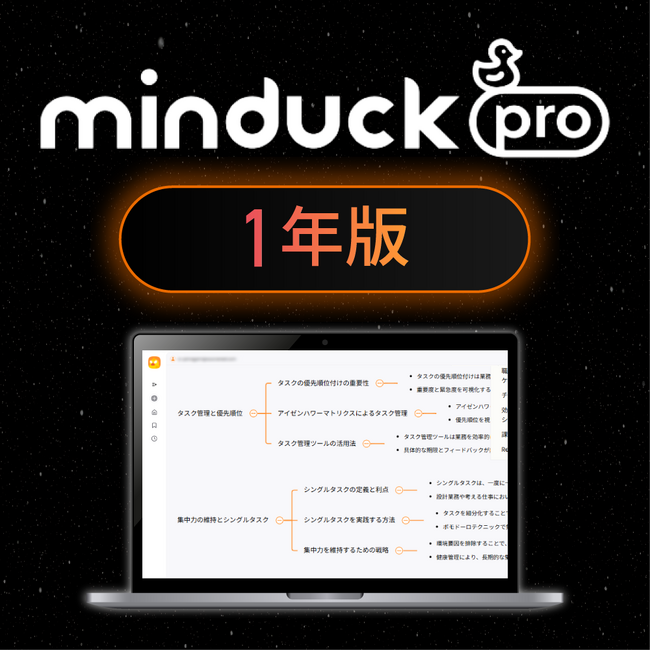 日本初上陸、AIが思考・情報の整理をアシストナレッジマップ作成サービス「Minduck Pro(マインダックプロ)」5月13日（火）新発売