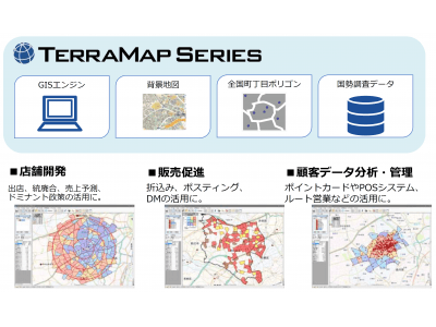 エリアマーケティング・商圏分析に最適な「TerraMap シリーズ」を10月2日よりイグアスが販売開始