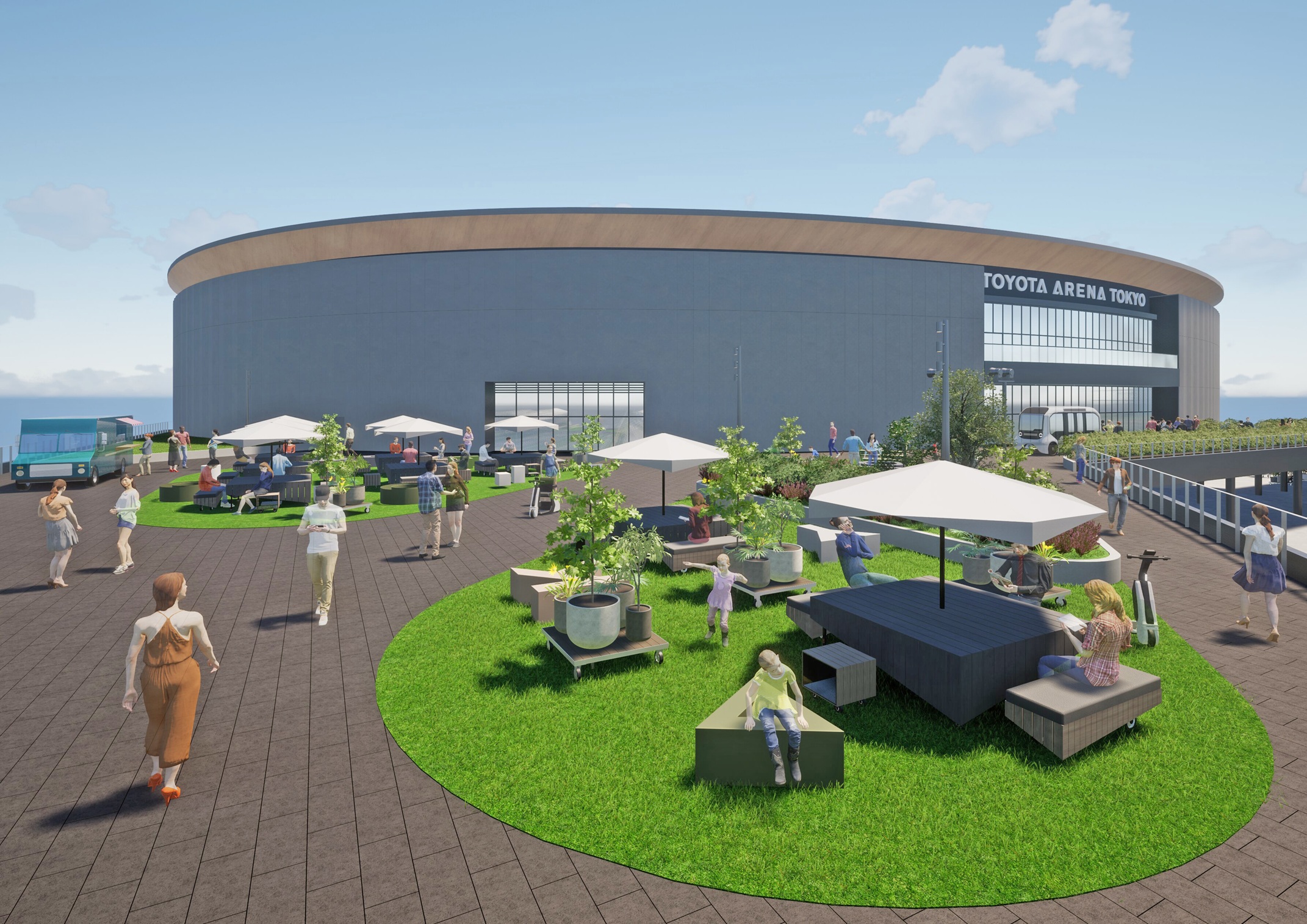 屋外スペースに「レンタルのニッケン JOINT PARK」が誕生！＜2025年秋開業 新アリーナ「TOYOTA ARENA TOKYO」＞