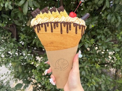 「クレープとエスプレッソと」にて、インフルエンサー「プリン王子」監修のプリンをモチーフにした可愛らしいクレープを販売！