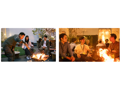 大手町の屋上農園で焚火を囲み、ビジネスの本音を語り、つながる都市型対話イベント「Takibi Bar」キ...