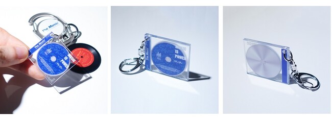 お気に入りの音楽を持ち歩くことができる「ミュージックキーホルダー」にCDデザインの新商品「ミュージックキーホルダー CD」が新登場