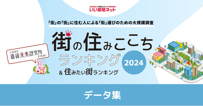 いい部屋ネット 　街の住みここちランキング2024全国自治体別の居住者評価データ（データ集）をWEBサイトで公開