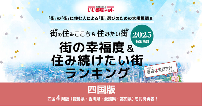 いい部屋ネット　街の幸福度＆住み続けたい街ランキング2025＜高知県版＞
