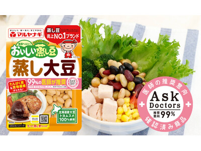 99％の医師が推奨！「おいしい蒸し豆」など9品がAskDoctors推奨意向で過去最高評価を取得