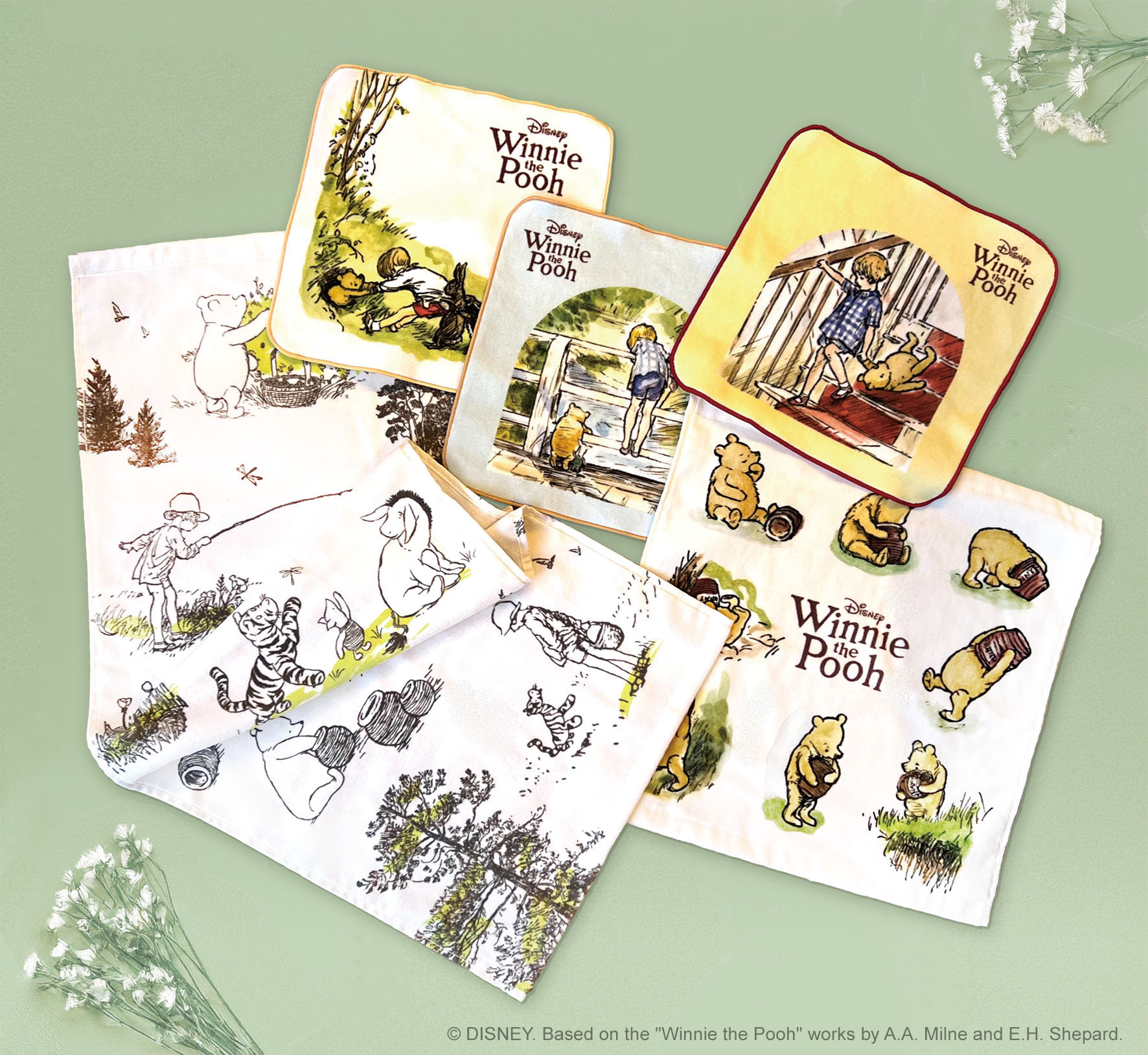 【新発売！】愛され続けて100年、英国から生まれた名作児童文学Winnie-the-Pooh（『クマのプーさん』）からクラシックプー　オリジナルタオルコレクションが新登場！