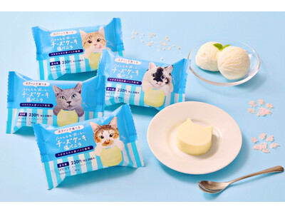 【塩バニラスイーツ】「ねこねこ」より“にゃんともおいしい”シリーズ初の甘じょっぱいフレーバー！マダガスカル産バニラの甘みとピンクソルトが合わさった『にゃんともおいしいチーズケーキ 塩バニラ』を新発売！