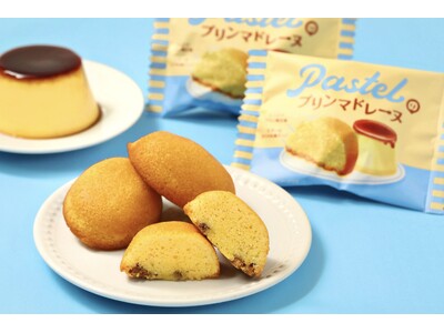 【プリン×マドレーヌ】“なめらかプリン”ブームの火付け役「パステル」から『パステルのプリンマドレーヌ』が登場！プリン風味のしっとり生地とザクザク食感のカラメルチップを楽しめる新作マドレーヌ！