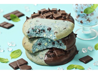 【直径13cmの爽快チョコミントクッキー】衝撃のスースー感と板チョコのパキッと食感！ビッグソフトクッキー専門店「GUILTY'S」からチョコミン党に贈る夏限定フレーバー『チョコミントクッキー』が初登場