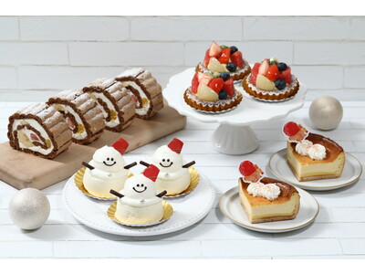 【12/1発売！煌めくホリデーシーズンを彩るケーキ】「PÂTISSERIE PINÈDE（パティスリーピネード）」より、毎年大人気の雪だるまの形のケーキ「スノーレアチーズ」などの商品が冬季限定で登場