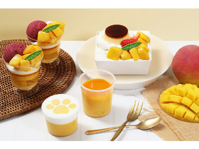 【6月のパステルはトロピカル！】ジューシーなマンゴーを使用した『マンゴーカシスパフェ』『マンゴースクエアケーキ』など全4種類が6月1日より期間限定発売