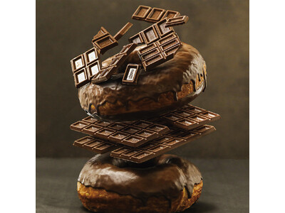 【モンスター級のチョコリングが期間限定で登場】「ハートブレッドアンティーク」より約5,890キロカロリー、板チョコ10枚分を使用した『マジカルチョコリングバーガー』が1月13日より土日祝限定で販売！