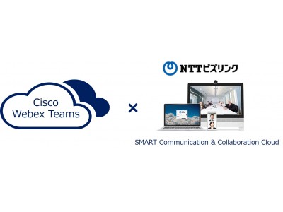 「ビデオ会議接続サービス」シェア5年連続1位のNTTビズリンク、SMART C&Cが、シスコのWebex Teamsとの相互接続に対応