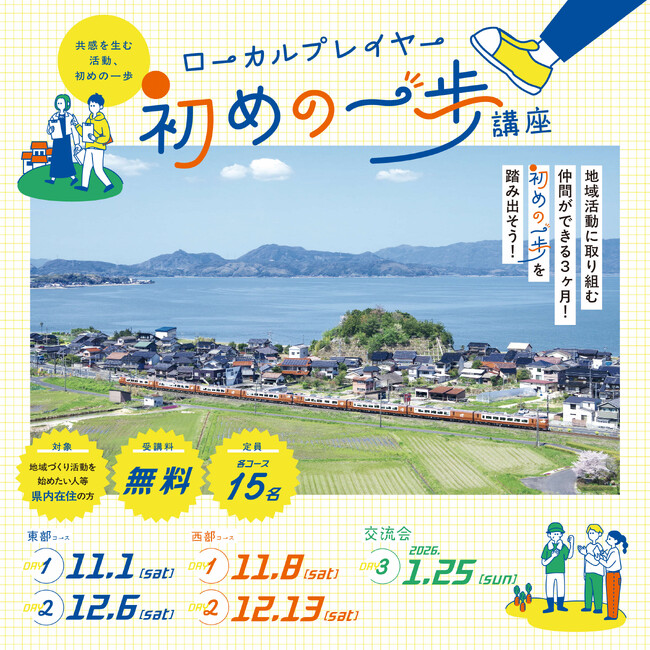 地域活動・仲間づくりをしたいあなたへ「ローカルプレイヤー初めの一歩講座」