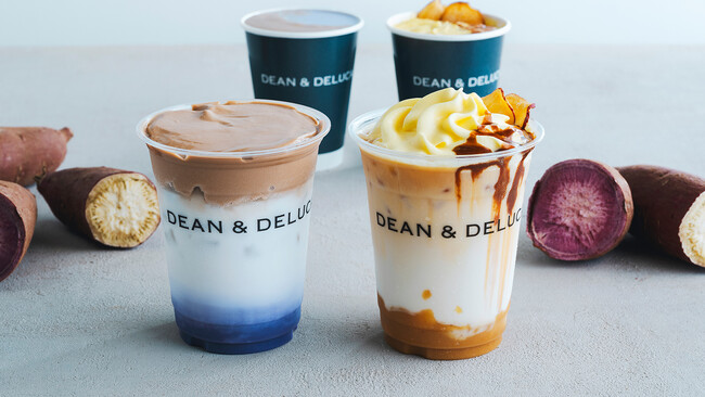 DEAN & DELUCAが届ける、ほくほく甘い季節の味わい秋だけの贅沢「紫芋ココナッツラテ」「安納芋ティーラテ」が登場。