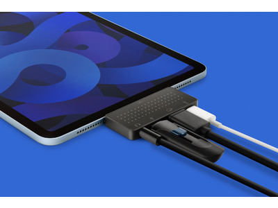 Twelve South StayGo Mini登場。Type Cポートを持つタブレット、iPad Pro、MacBook、ノートパソコンに最適な超薄型 USB-C ハブ。オフィスにも、自宅にも。