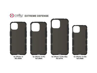 iPhone 13シリーズ用「EXTREME DEFENSE 耐衝撃ハイブリッドカバー／クリアブラック」がau +1 collection SELECTに登場！