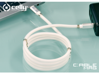 Celly CABLEMAG | イタリアCelly社の磁石でくっついてまとまるUSB-Cケーブル。iPhone用のLightning、汎用USB-C端子の2種類登場！