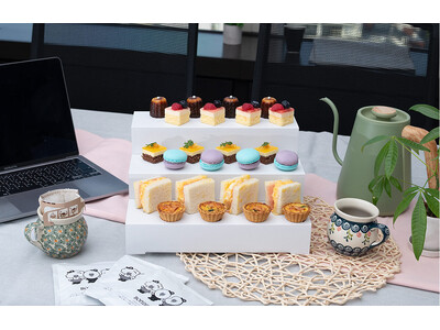 【ティータイムに社内交流を】「BONDISH DELIVERY」軽食・スイーツ付き、華やかなアフタヌーン...