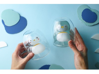 飲み物を注ぐと動物が現れるグラス「グッドグラス」が新作「ペンギン」を発売。東急百貨店 渋谷本店にて先行販売を実施！