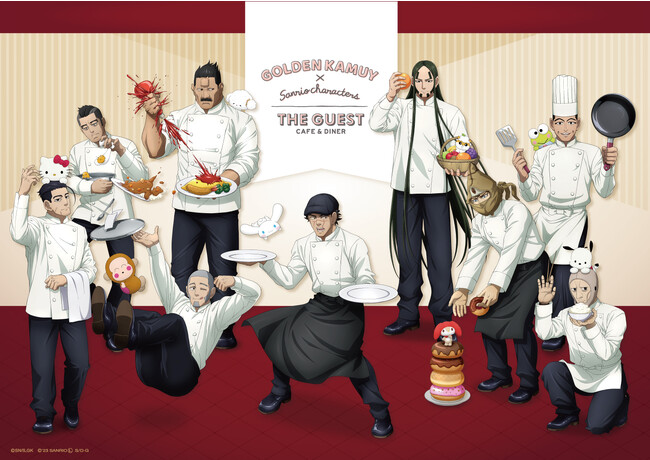 「GOLDEN KAMUY × Sanrio characters ×THE GUEST cafe&diner」池袋・名古屋・心斎橋のTHE GUEST cafe&dinerにて開催決定!!のメイン画像