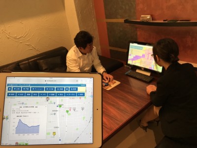 ネット地図に物件・地価情報　不動産仲介会社・ハウスメーカー向け営業支援ツール土地BANKを開発