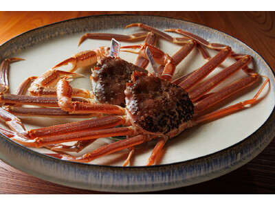 【高台寺丹虎】冬の蟹、その最上を天ぷら会席で。セイコガニとタグ付き松葉ガニ、2つの特別会席を限定提供