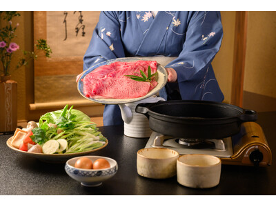 【京都三条 箔】“量”を楽しみ、“涼”で整う。涼やかな店内で味わう近江牛250gすき焼き