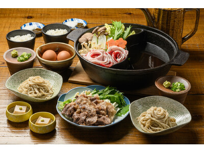 【丹波篠山 一休庵】名店「近又」監修の本格ぼたん鍋シーズン到来！特製味噌×山椒風味の出汁で愉しむ新商品「味くらべ二色ぼたん鍋」など、個性豊かな3つのコースが販売開始