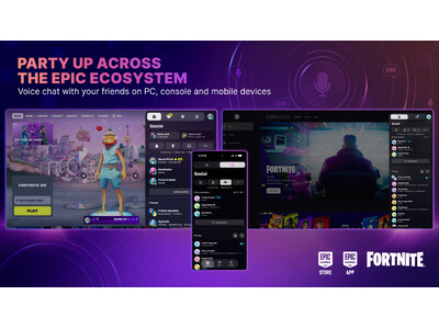 Epic Parties�Łw�t�H�[�g�i�C�g�x�AEpic Games Launcher�A���o�C���A�v���Ԃ�Epic�G�R�V�X�e���S�̂Ń{�C�X�`���b�g���\��
