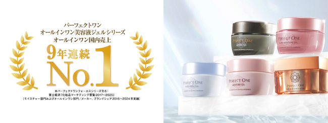 パーフェクトワン オールインワン美容液ジェルシリーズが国内売上9年連続No.1を獲得