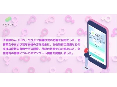 Buzzreach 患者等主観情報収集アプリ「VOICE」に子宮頸がん予防を目的としたHPVワクチン調査のプロジェクトを追加、一般参加受付を開始