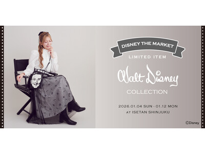 Areeamが『Disney THE MARKET 2026 in 伊勢丹新宿店』に登場！「ウォルト・ディズニー」のフェイスアートが主役の限定アイテムを発売