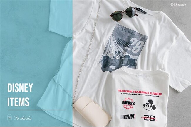 【Te chichi】Disney Collection『ミッキーマウス』が登場！クラシカルな“ミッキーマウス”が主役のTシャツを3月27日(金)発売